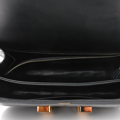 Hermes Shiny Niloticus Crocodile Constance 24 Black 4 of 20