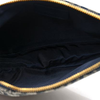 Christian Dior Monogram Mini Saddle Pochette Navy 6 of 11