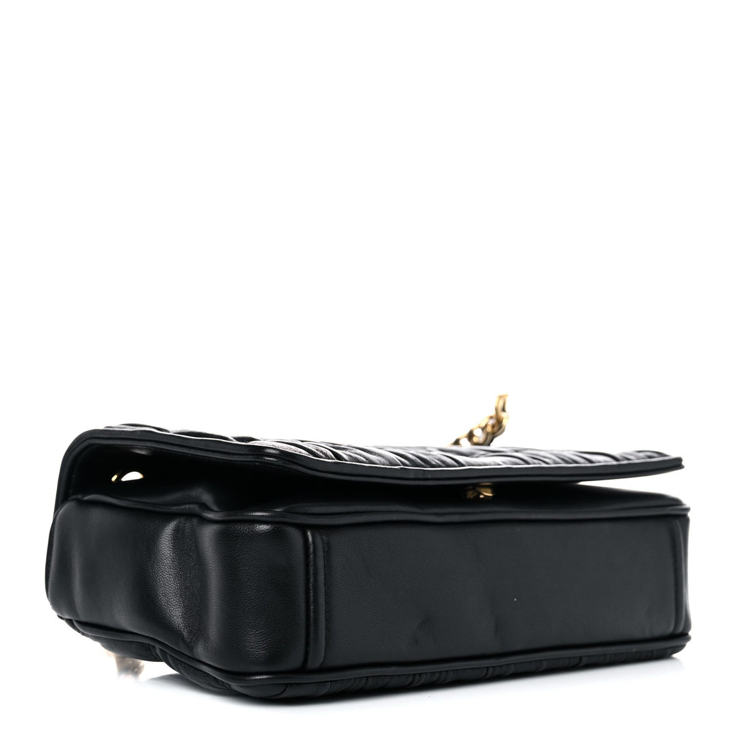 Nappa Gaufre Flap Black