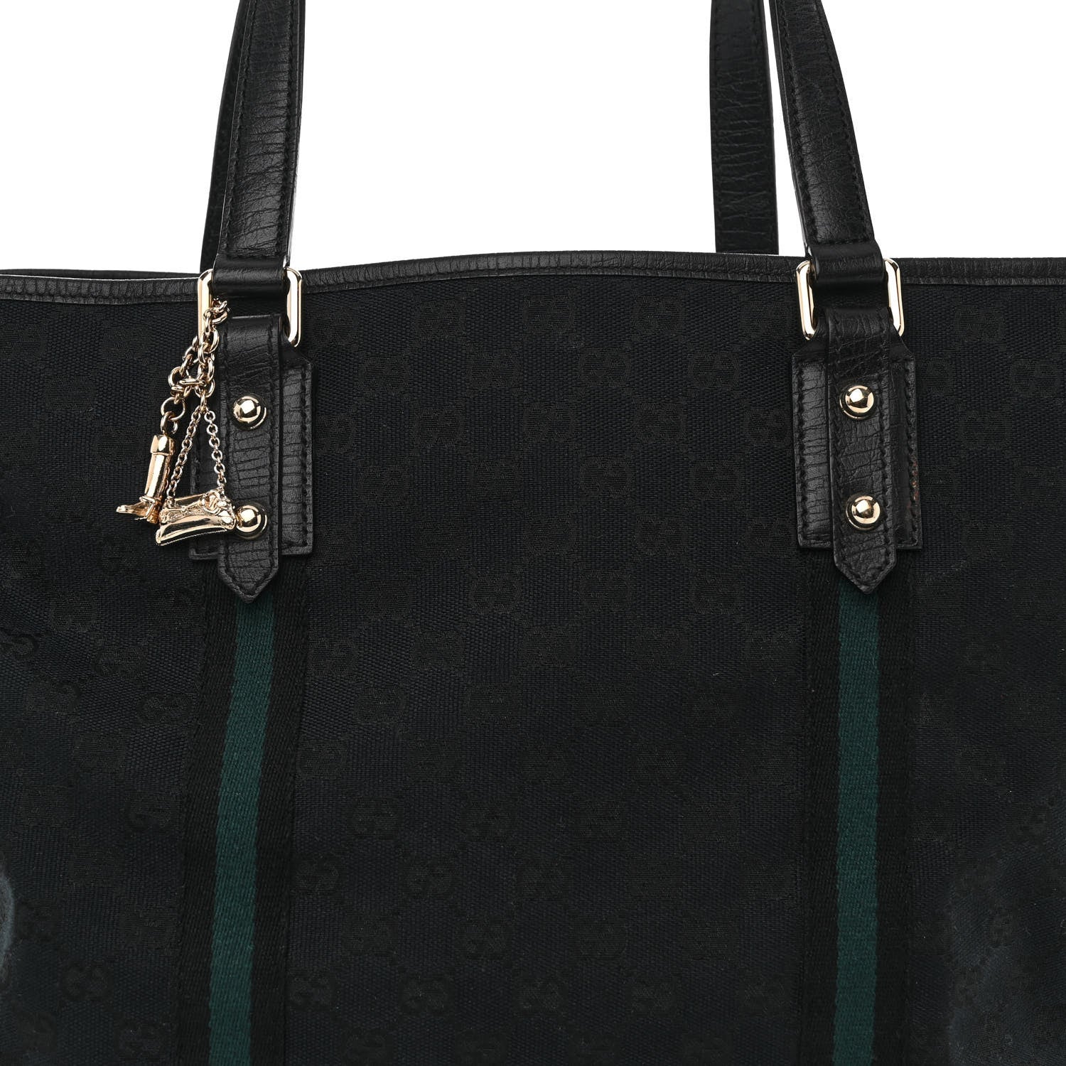 Gucci Monogram Large Jolicoeur Tote Black 8 of 10
