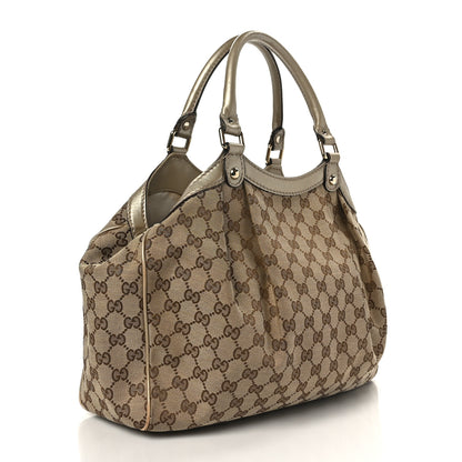 Gucci Monogram Medium Sukey Tote Champagne 3 of 12