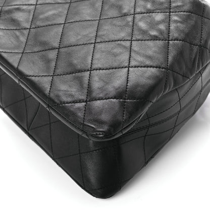 Chanel Lambskin Quilted Enamel Drawstring Bag Black Multicolor 10 of 10