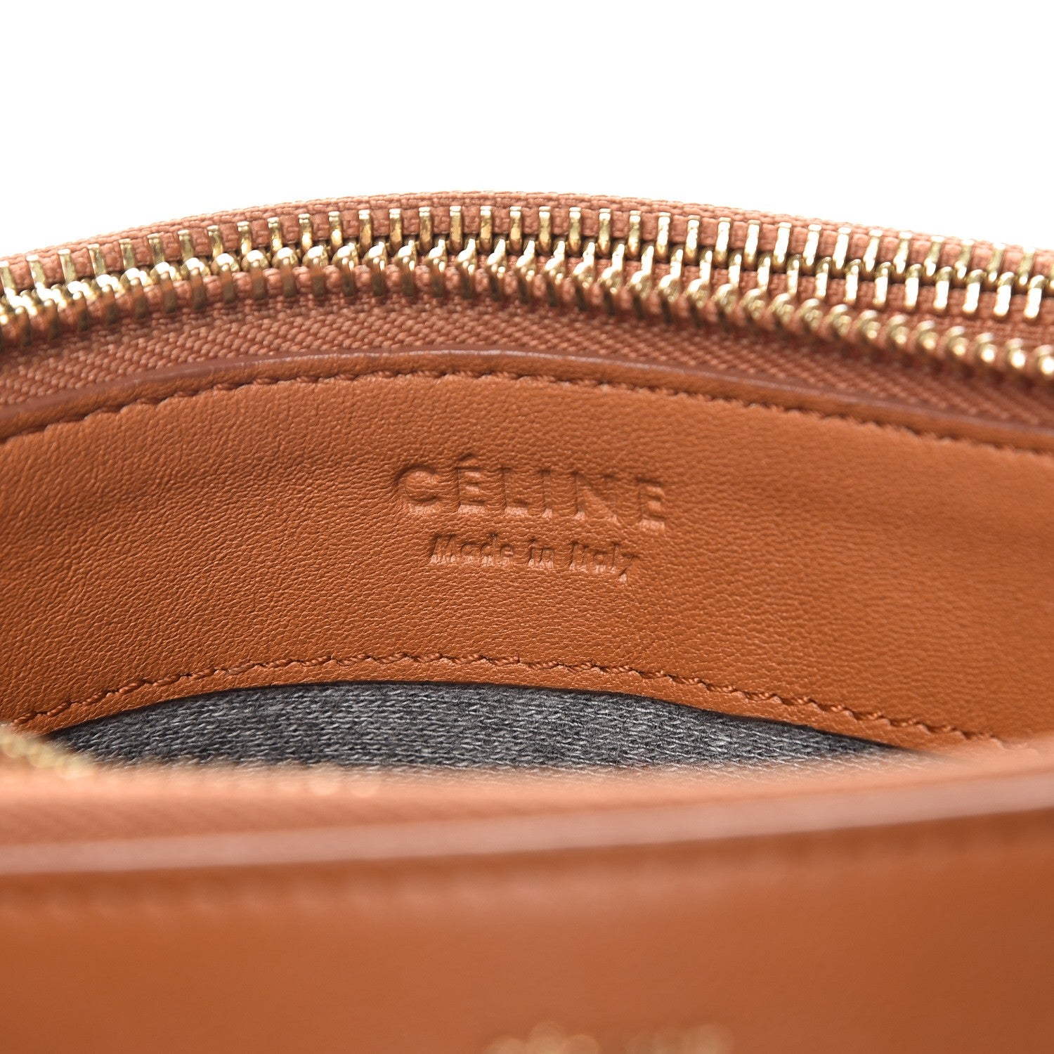 Celine Lambskin Small Trio Crossbody Bag Tan 6 of 10