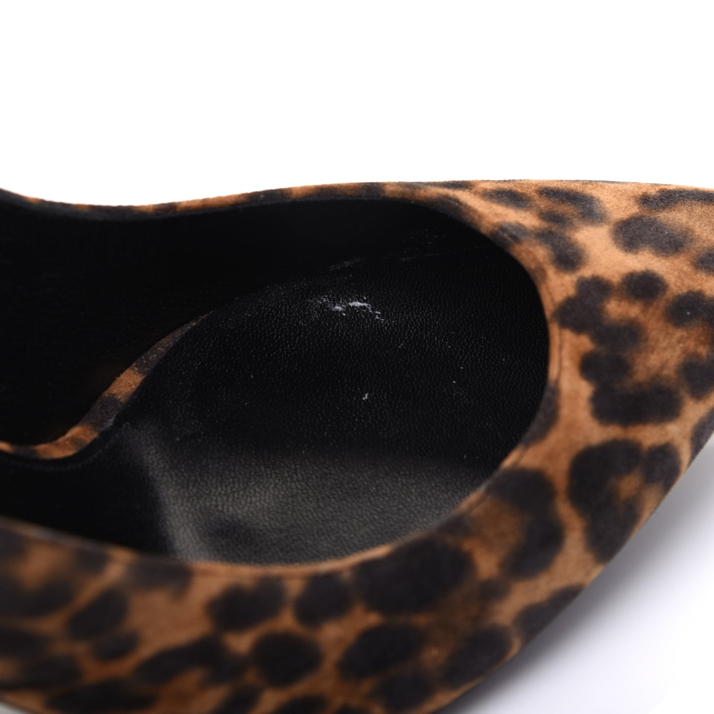 Suede Leopard Printed Anja Pumps 40 Natural Coffee