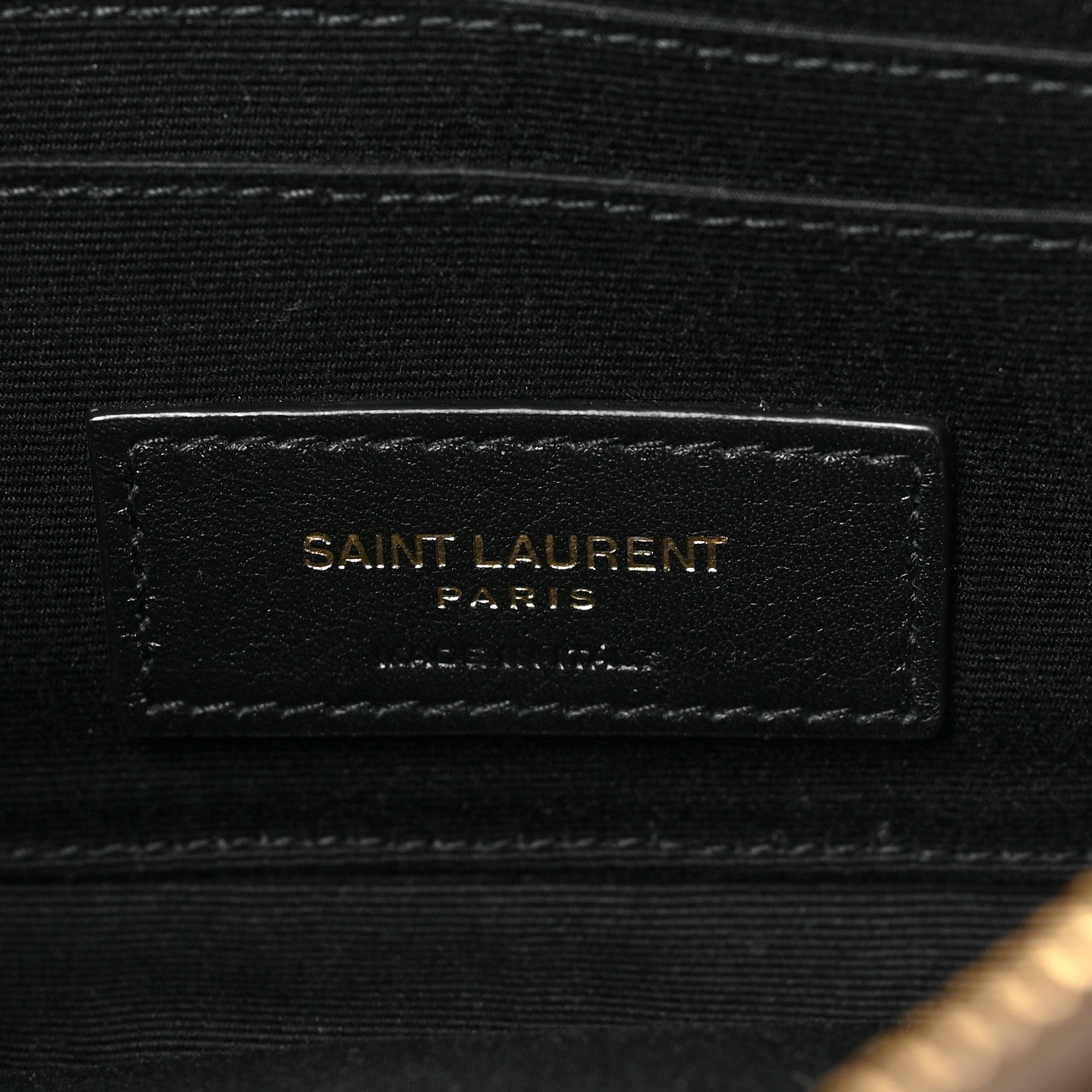 Saint Laurent Grained Lambskin Quilted Mini Becky Double Zip Bag Taupe 6 of 8
