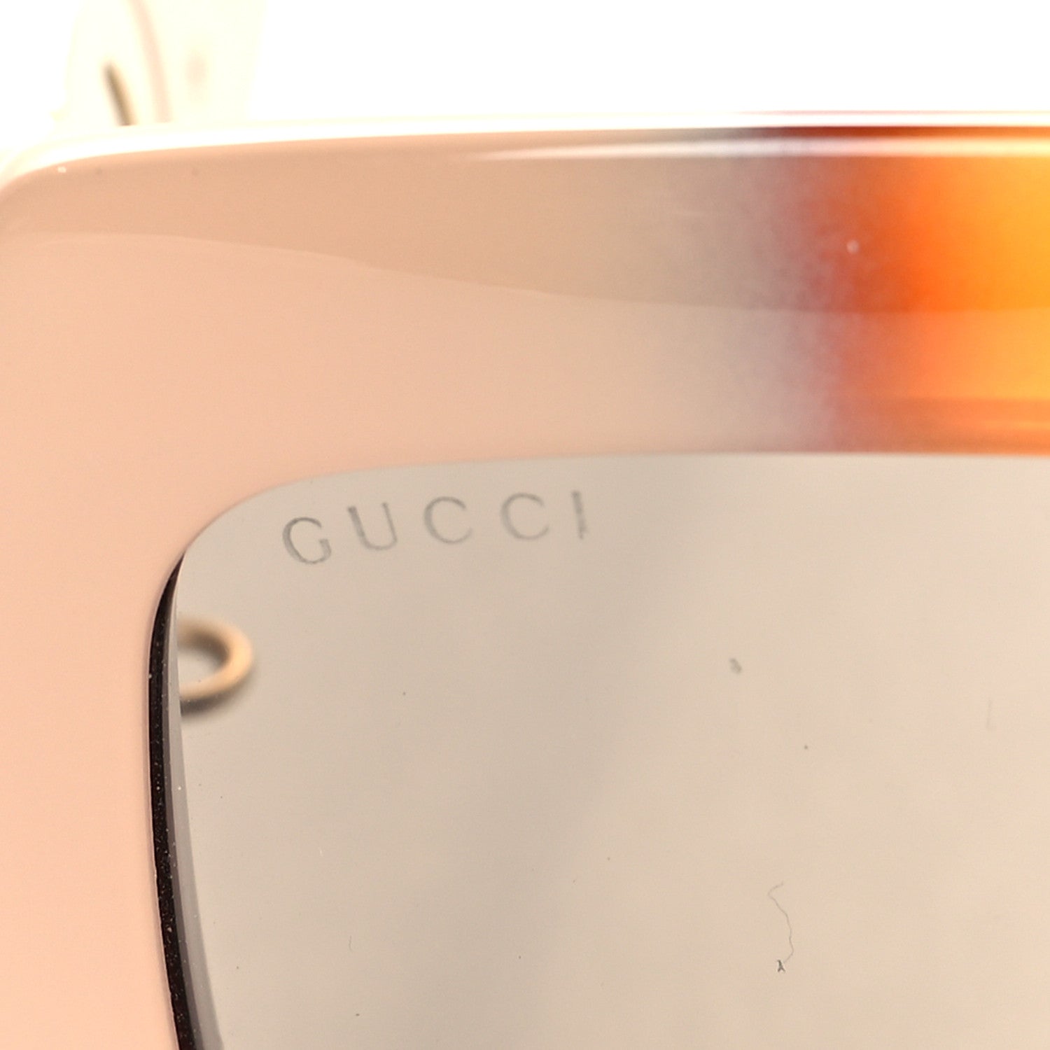 Gucci Acetate Square Frame Chain Sunglasses GG1022S Brown 7 of 7