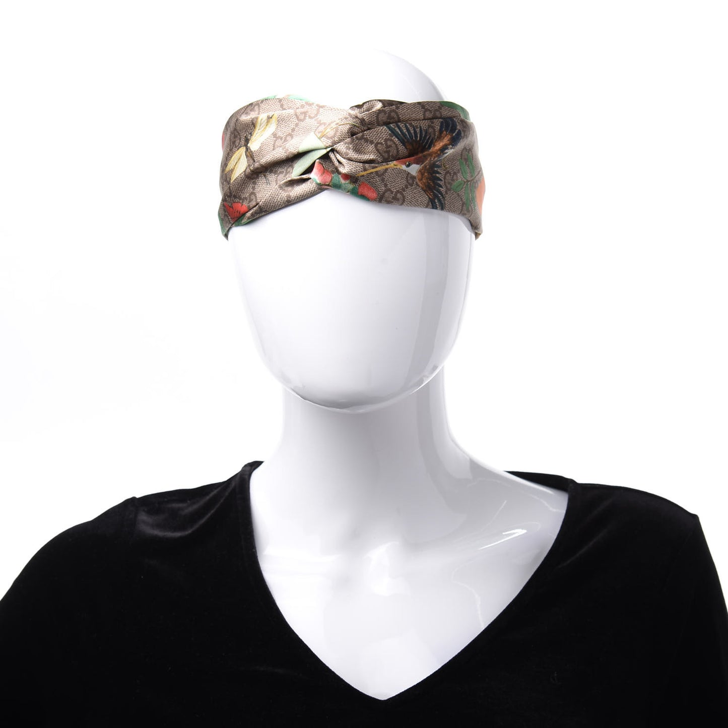 Silk Monogram Tian Print Tiana Duchesse Headband