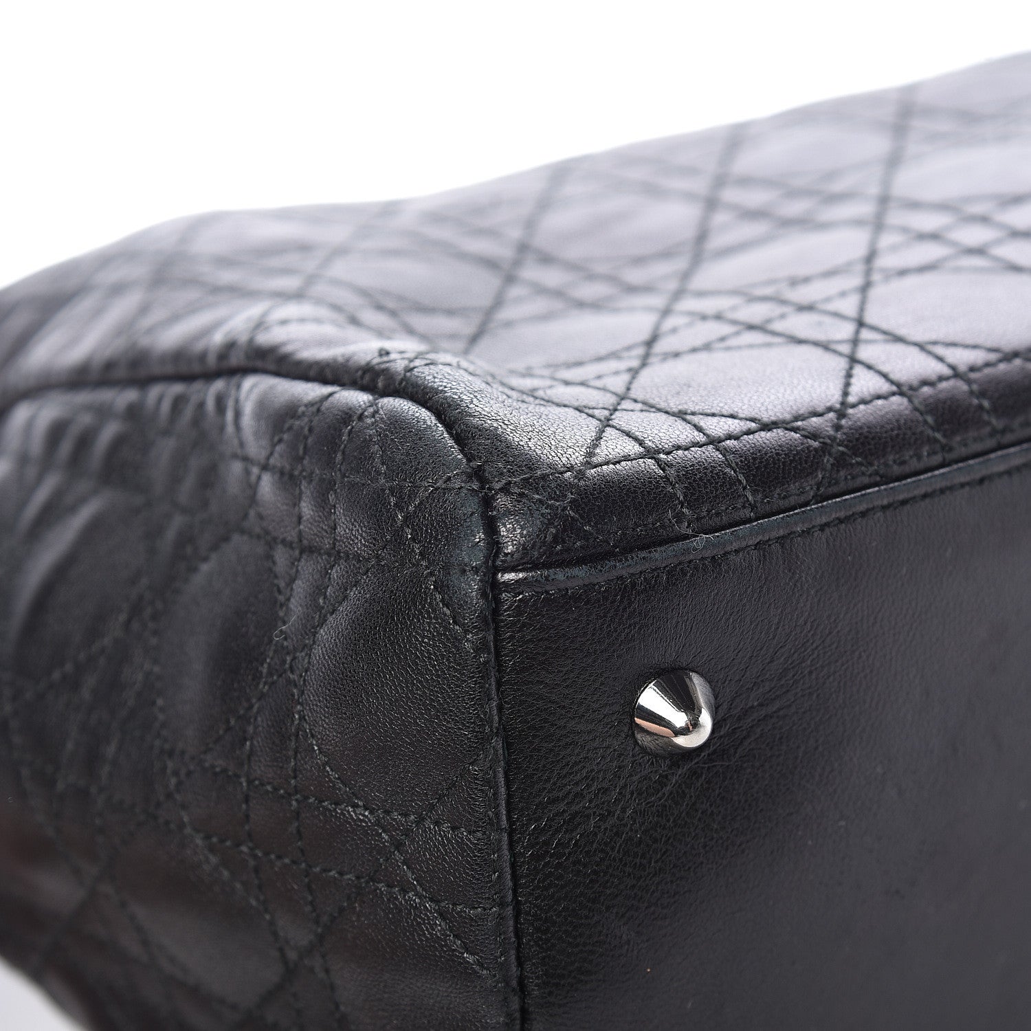 Christian Dior Lambskin Cannage Large Dior Soft Shopping Tote Black 16 of 20