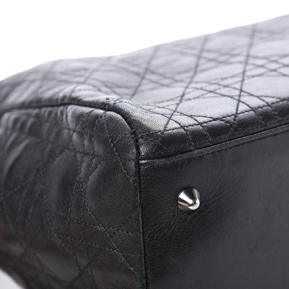Christian Dior Lambskin Cannage Large Dior Soft Shopping Tote Black 16 of 20