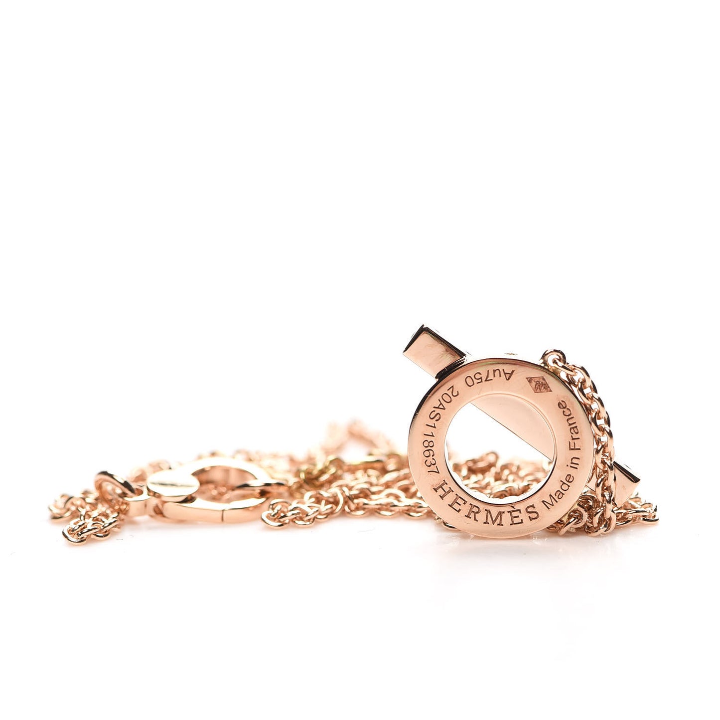 18K Rose Gold Green Sapphire Finesse Pendant Necklace