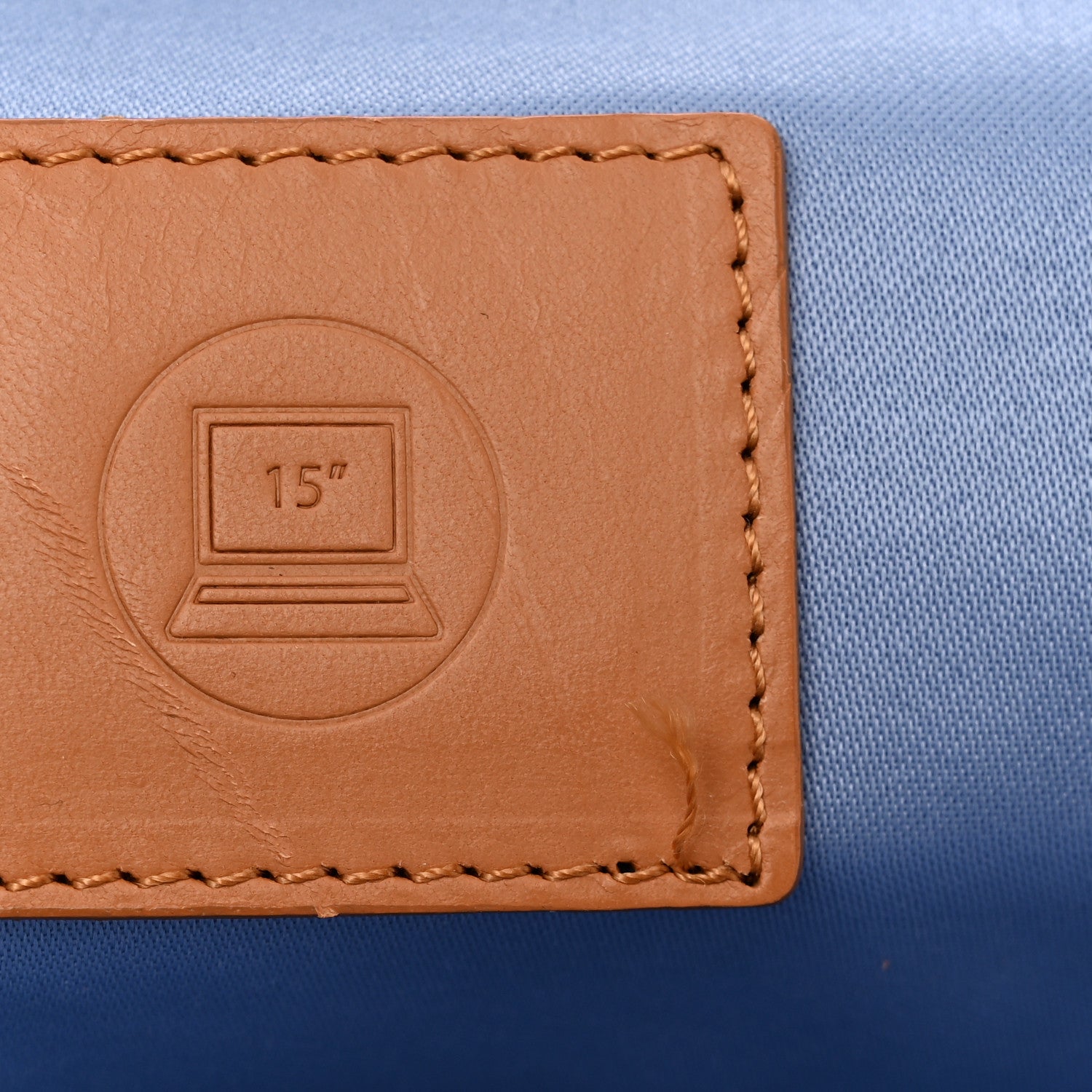 MCM Calfskin Visetos Diamond Print Backpack Blue 10 of 12