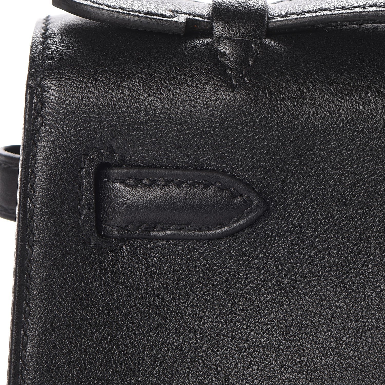 Hermes Swift Kelly Pochette Clutch Black 25 of 27