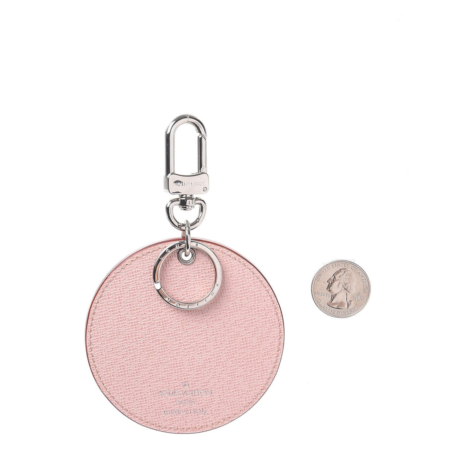 Epi Exotic Birds Bag Charm Key Ring Crystal Pink