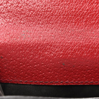 Gucci GG Supreme Monogram Tian French Flap Wallet Beige Multicolor Red 7 of 9