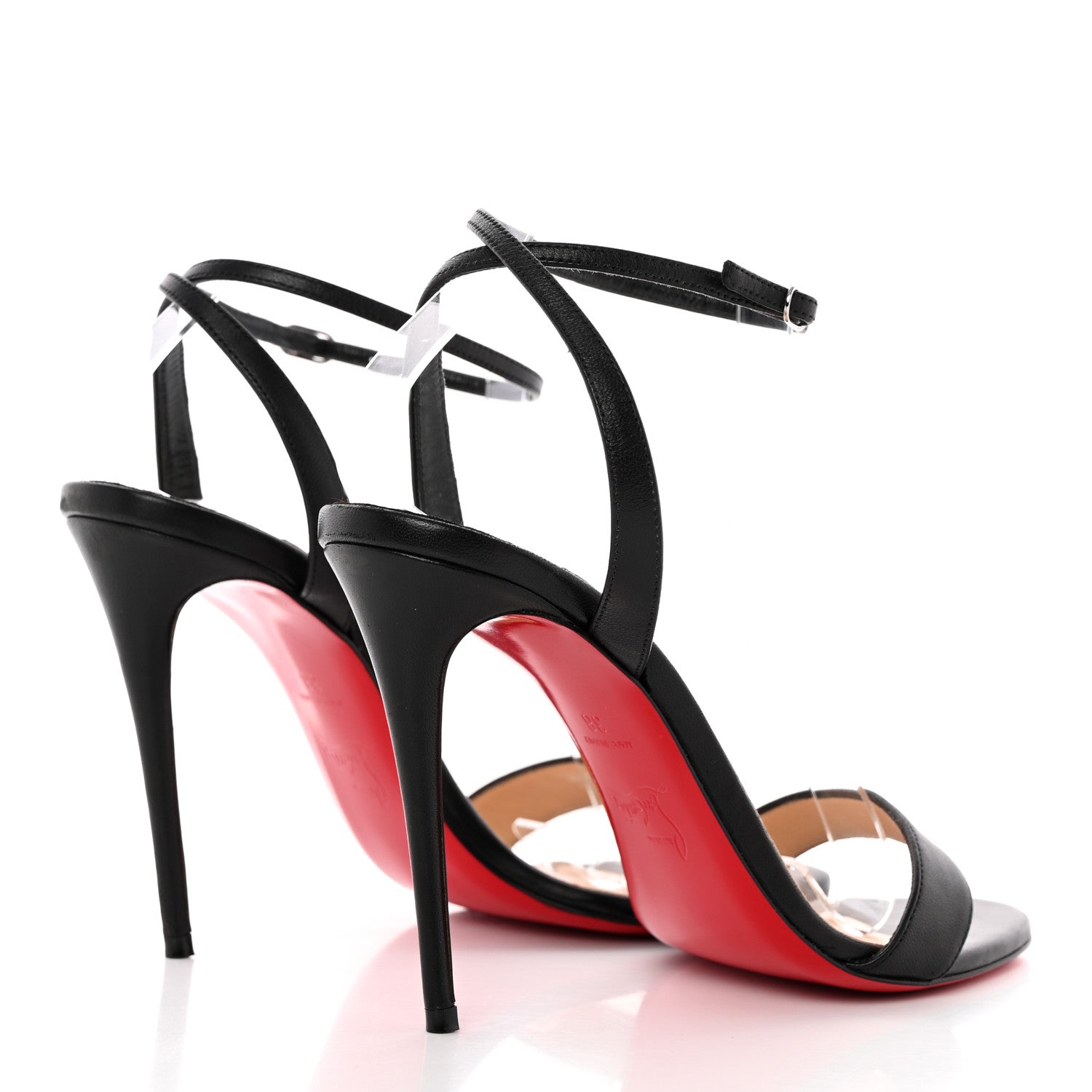 Christian Louboutin Nappa Loubigirl 100 Sandals 38 Black 4 of 21