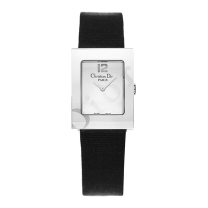 Christian Dior Stainless Steel Calfskin 20mm Maris Quartz Watch 1 of 4