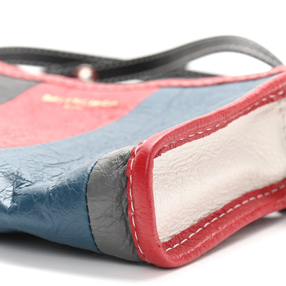 Balenciaga Agneau Arena Multicolore Bazar Strap Clutch Grey White Black Red Blue 10 of 10