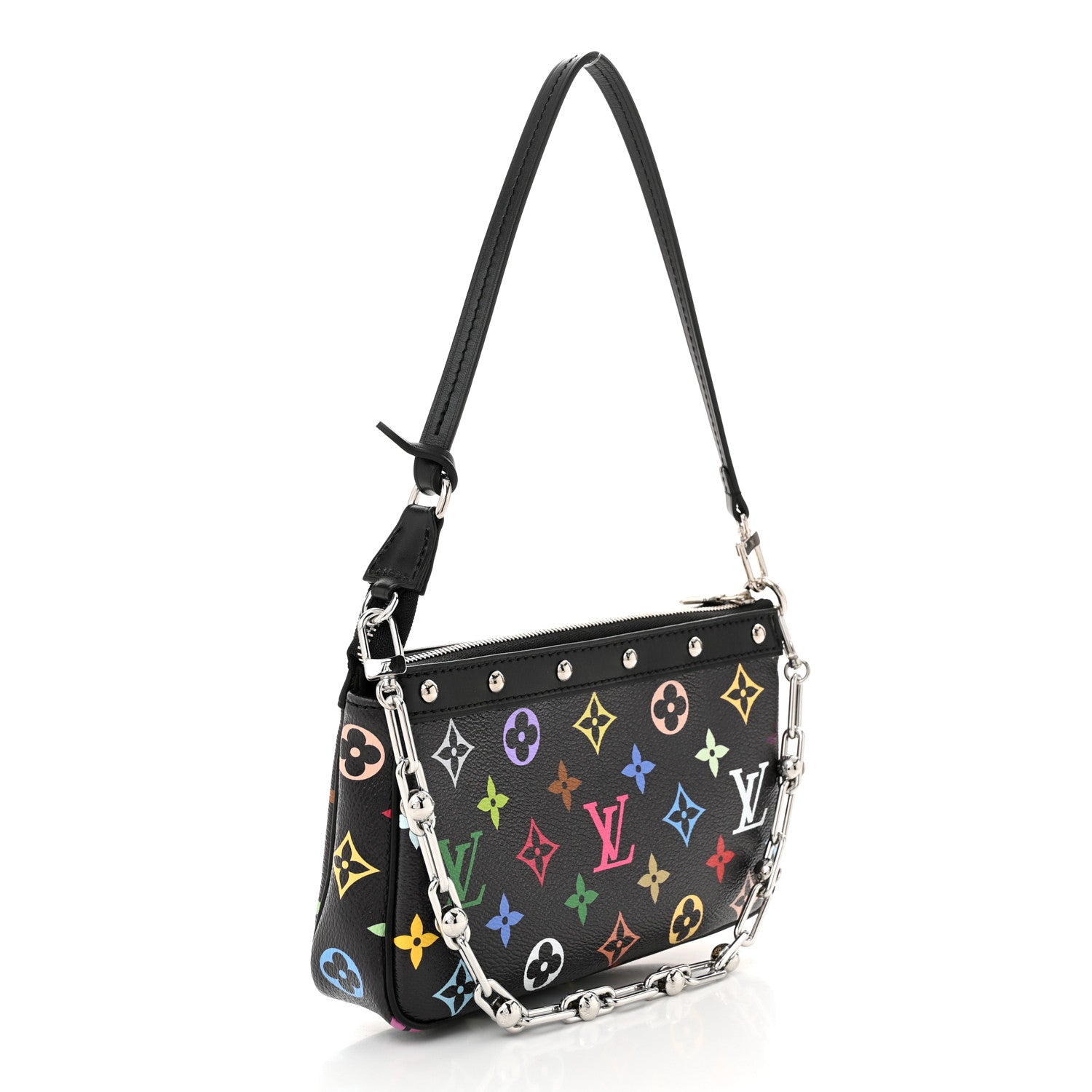 Louis Vuitton LV X TM Monogram Multicolor Pochette Accessories Black 3 of 10