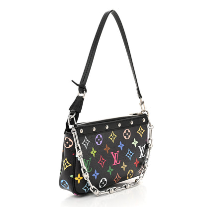 Louis Vuitton LV X TM Monogram Multicolor Pochette Accessories Black 3 of 10