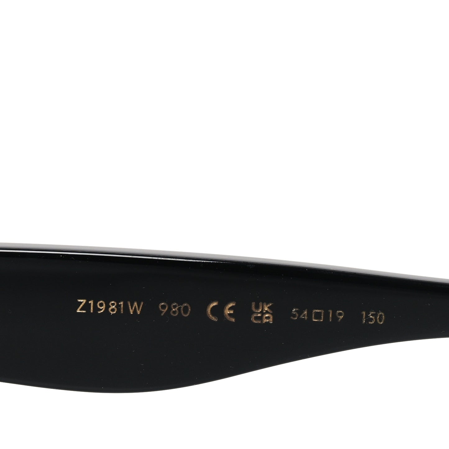 Acetate LV Oval Sunglasses Z1981W Black