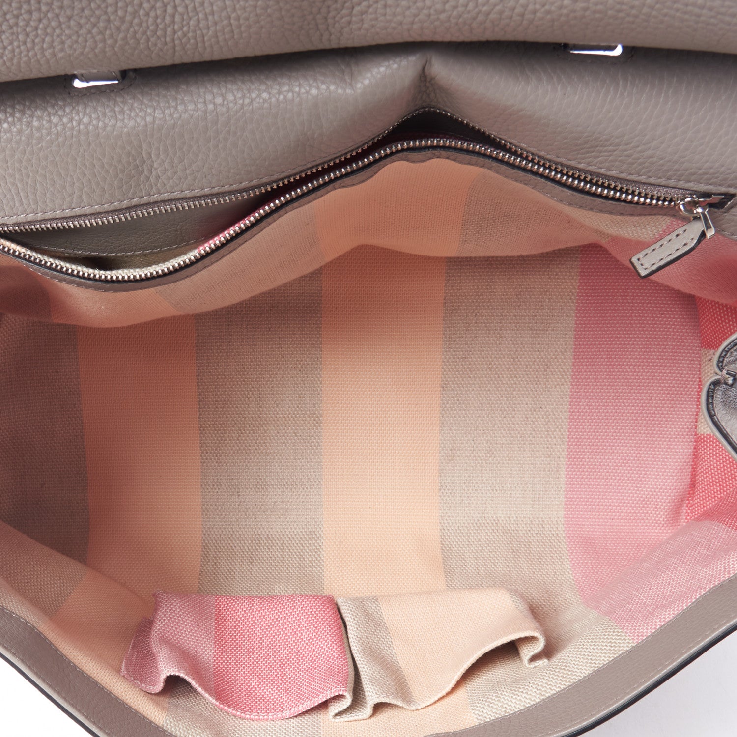 Gucci Cellarius Calfskin Large Bamboo Daily Top Handle Bag Storm Grey 7 of 9