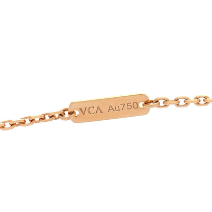 Van Cleef & Arpels 18K Yellow Gold Black Onyx Vintage Alhambra Pendant Necklace 4 of 7
