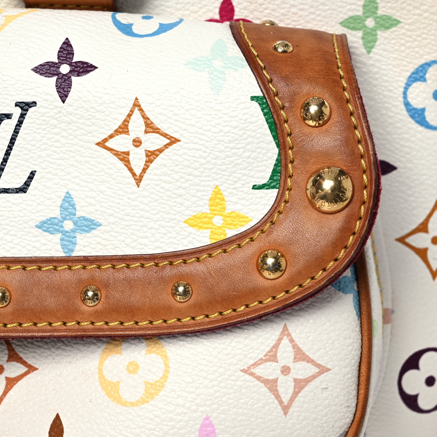 Louis Vuitton Monogram Multicolor Rita White 8 of 17
