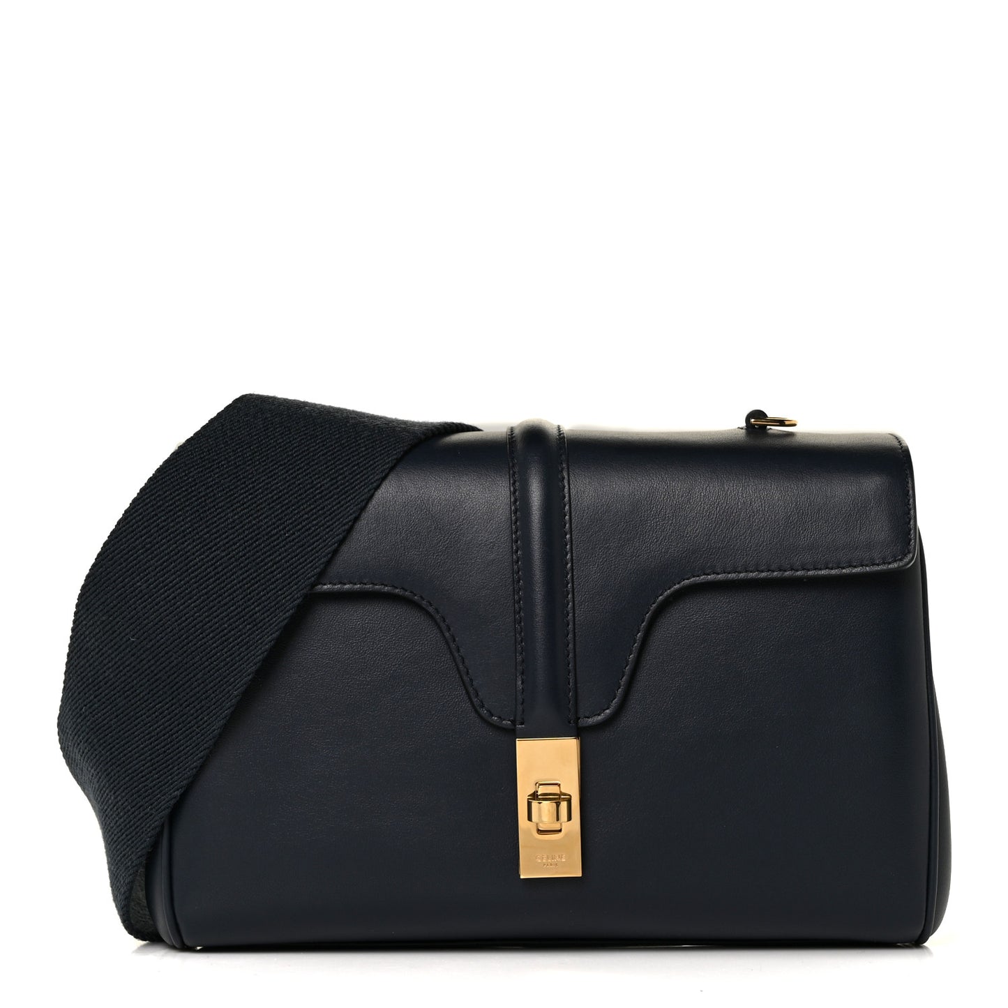 Smooth Calfskin Teen Soft 16 Shoulder Bag Navy