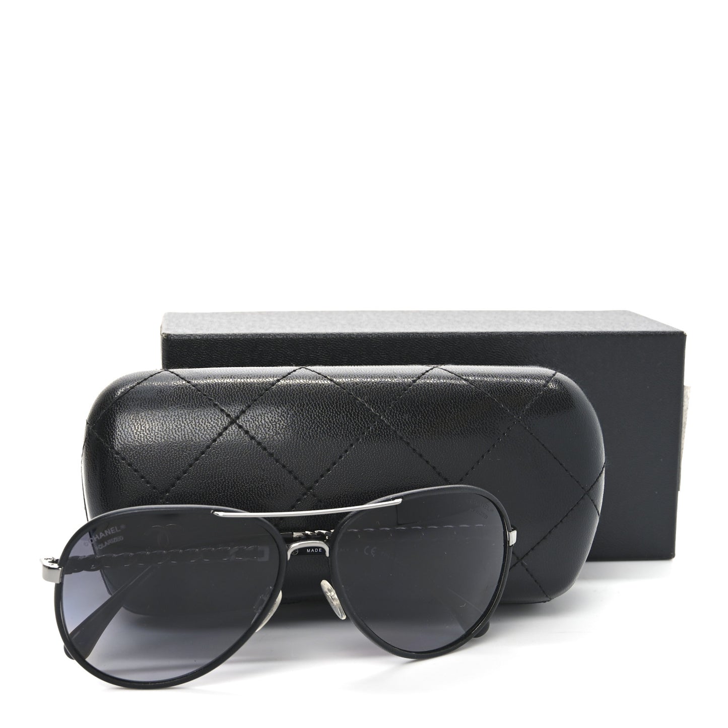 Metal Polarized Pilot Winter Sunglasses 4219-Q Black