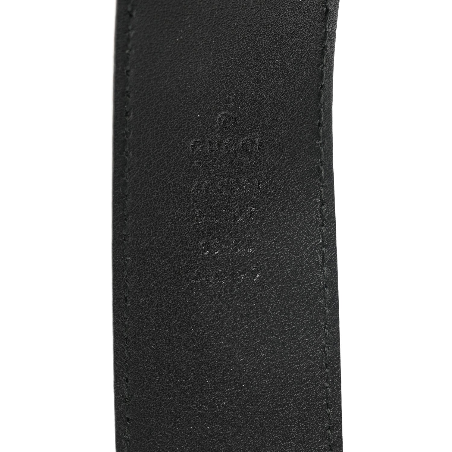 Gucci Textured Calfskin Double G 40mm Belt 85 34 Black 3 of 5