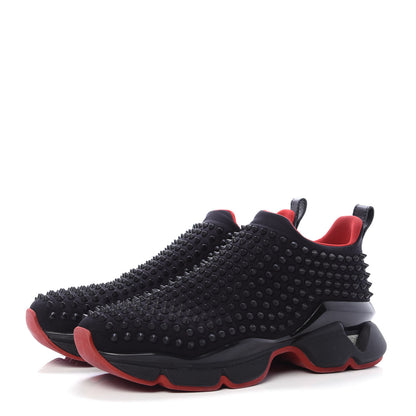 Christian Louboutin Neoprene Spike Sock Donna Flat Sneakers 42 Black 3 of 9