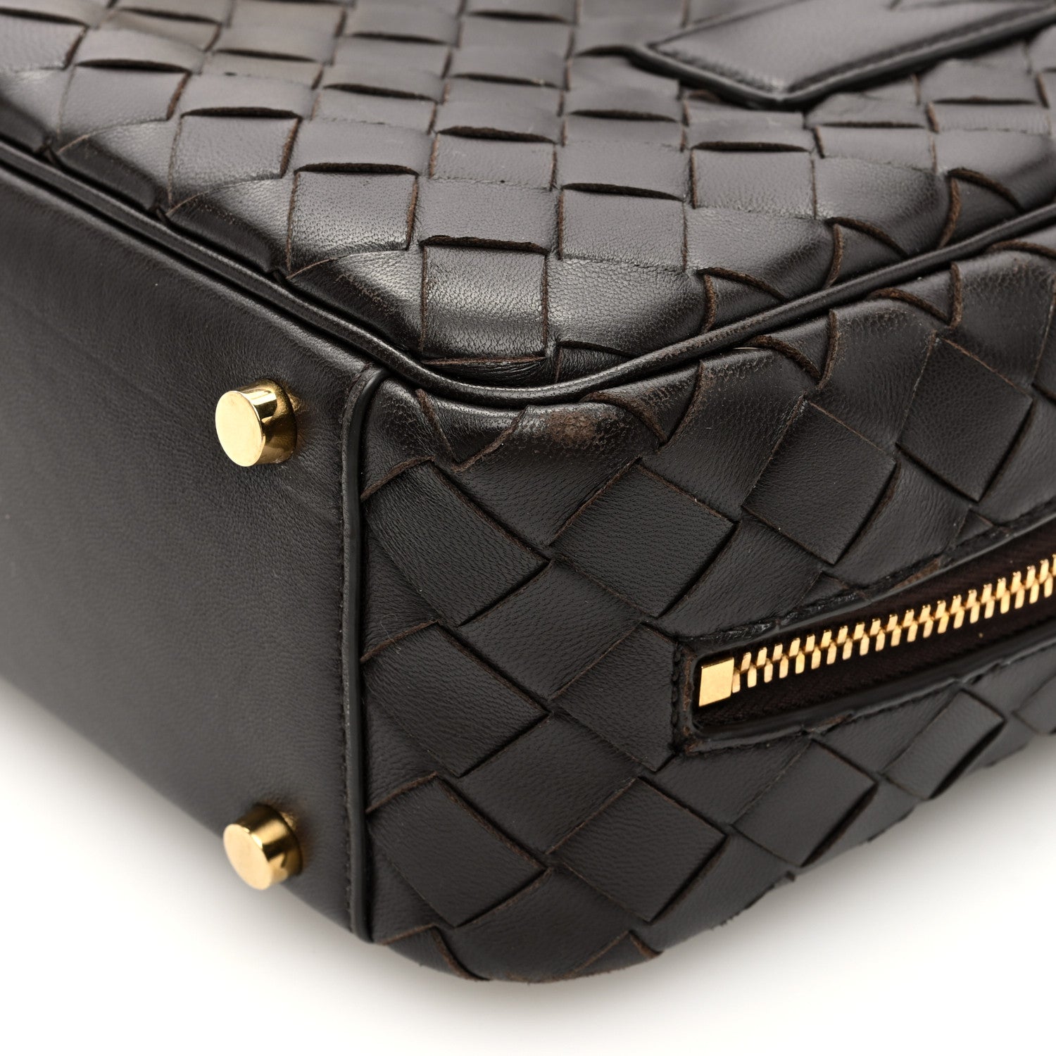Bottega Veneta Lambskin Intrecciato Small Getaway Fondant 10 of 13