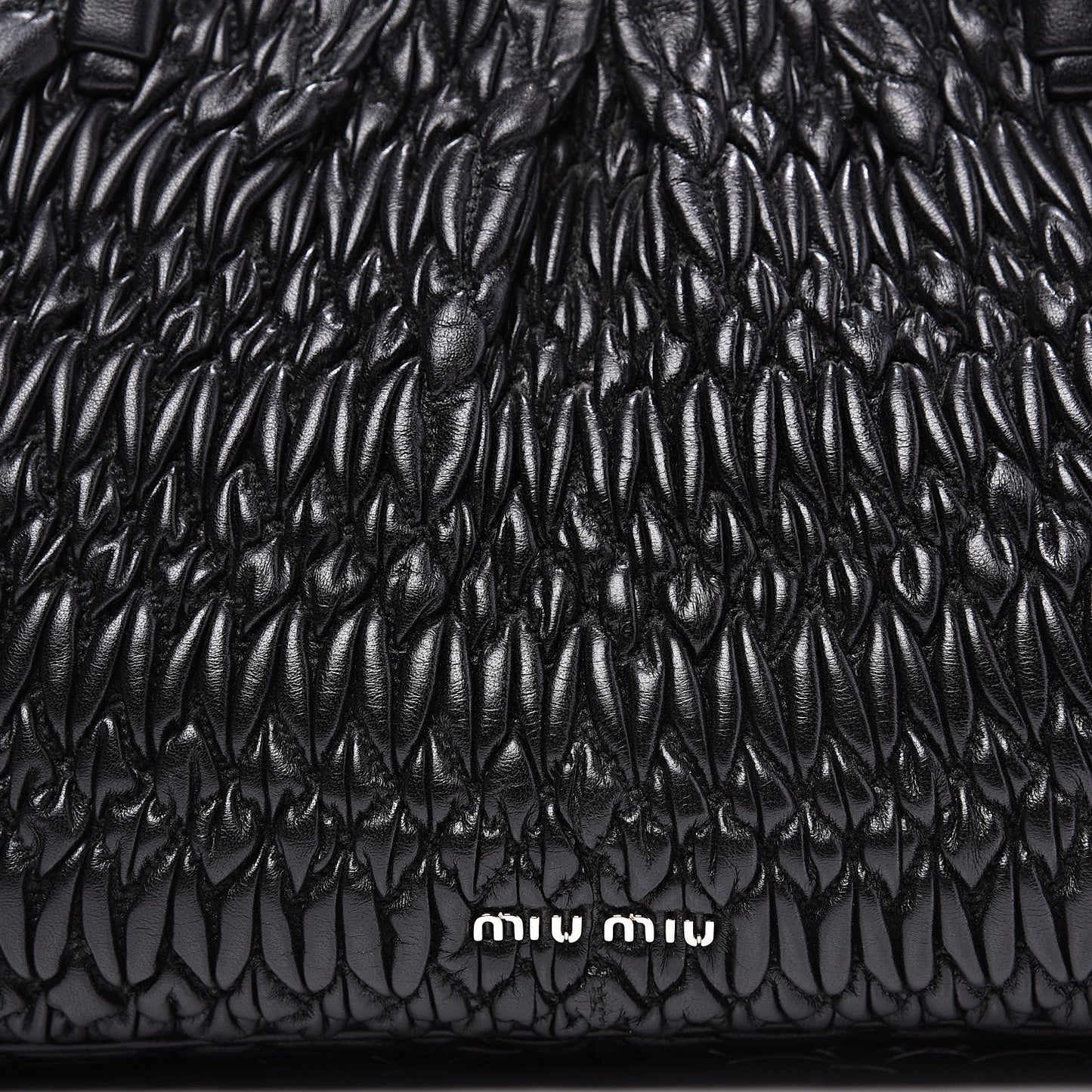 Nappa Matelasse Shoulder Bag Black