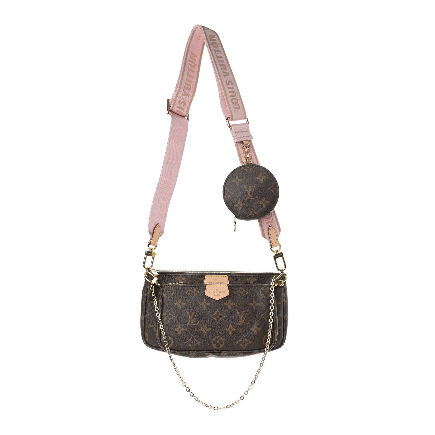 Monogram Multi Pochette Accessories Rose Clair