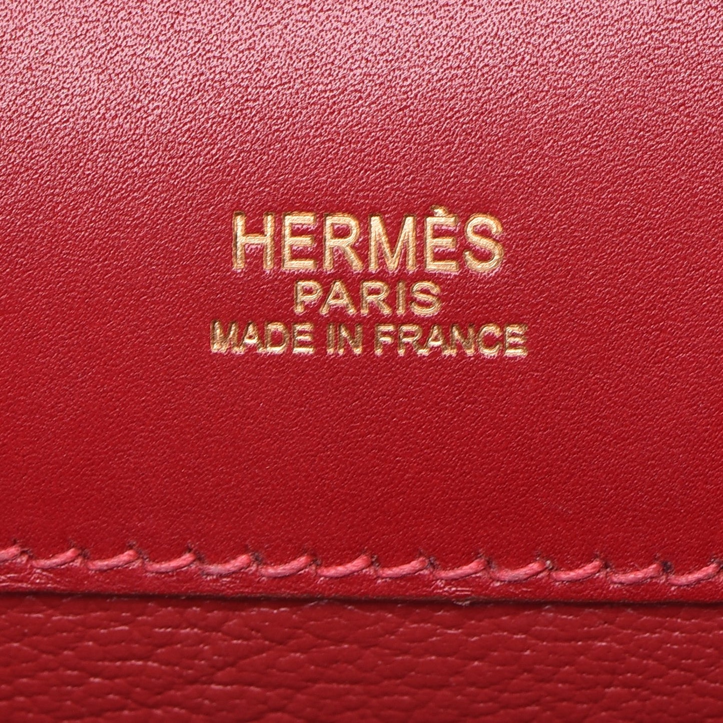 Tadelakt Kelly Cut Clutch Rouge Vif