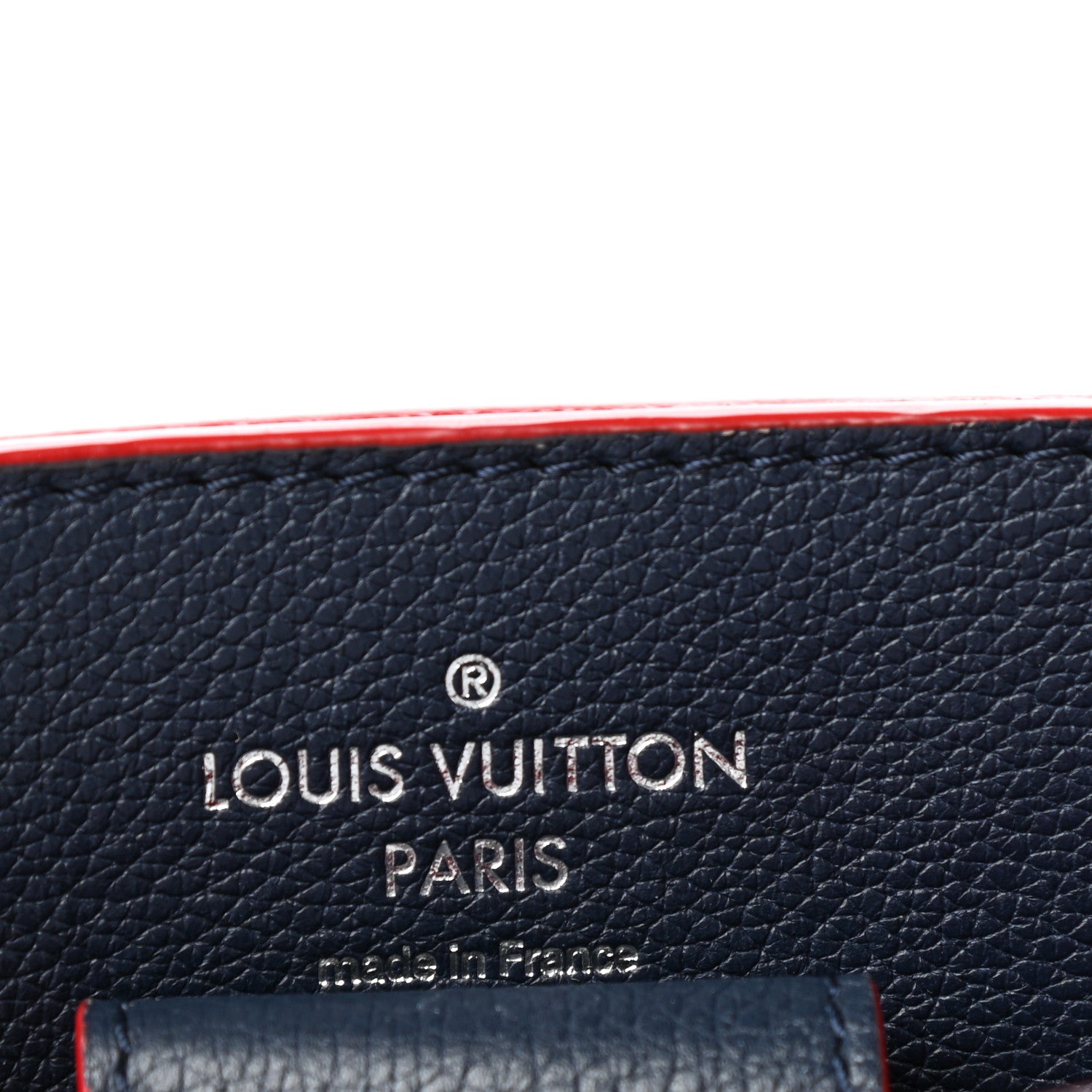 Louis Vuitton Soft Calfskin Braided Lockme Bucket Marine Rouge 6 of 9
