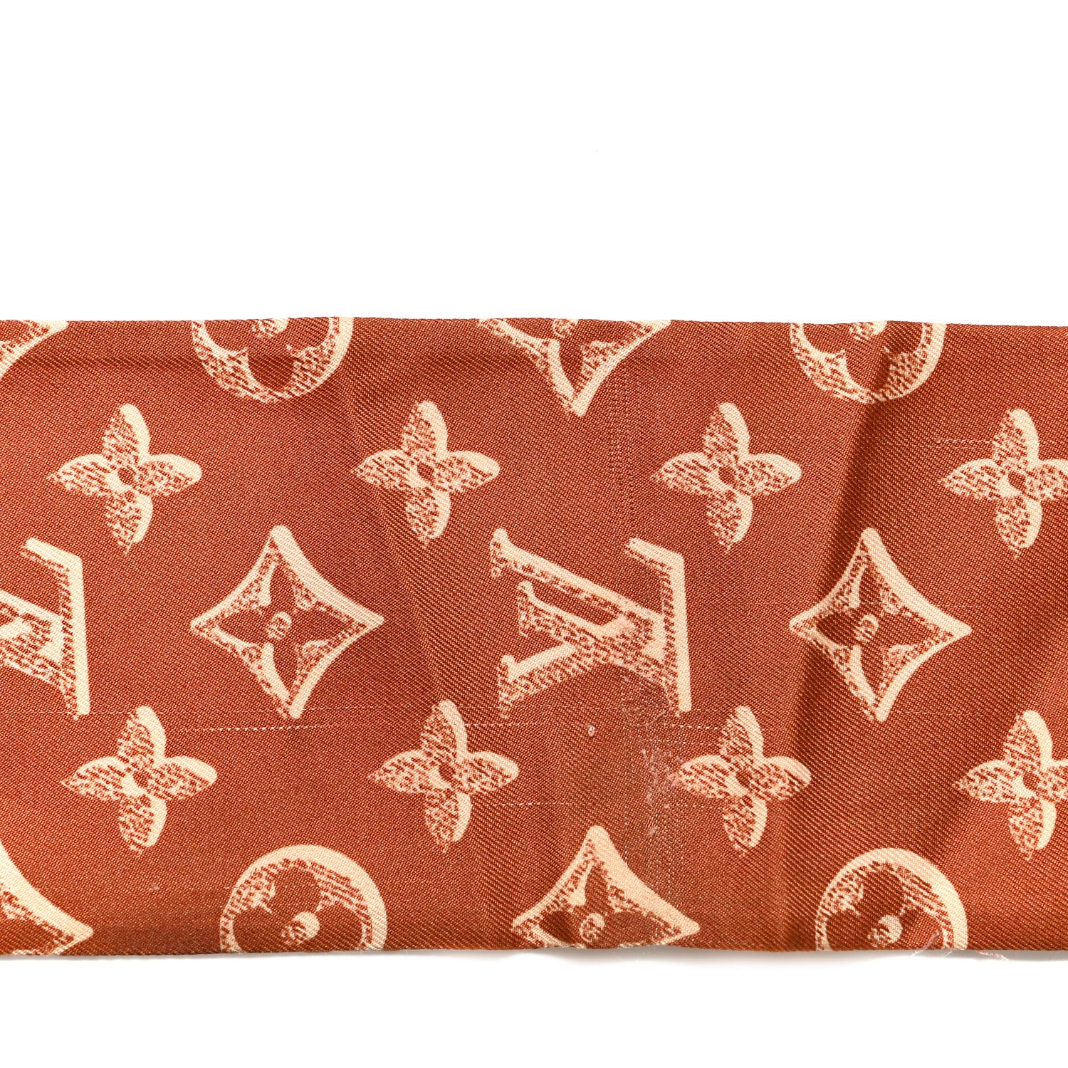 Louis Vuitton Silk Monogram Fall For You Bandeau Brown 7 of 7