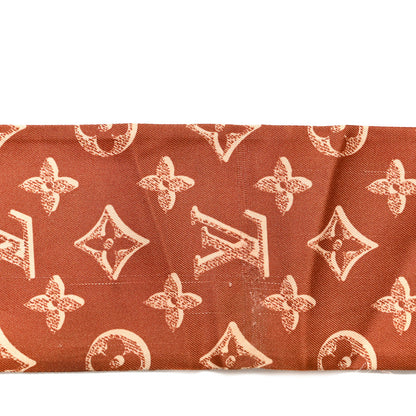 Louis Vuitton Silk Monogram Fall For You Bandeau Brown 7 of 7