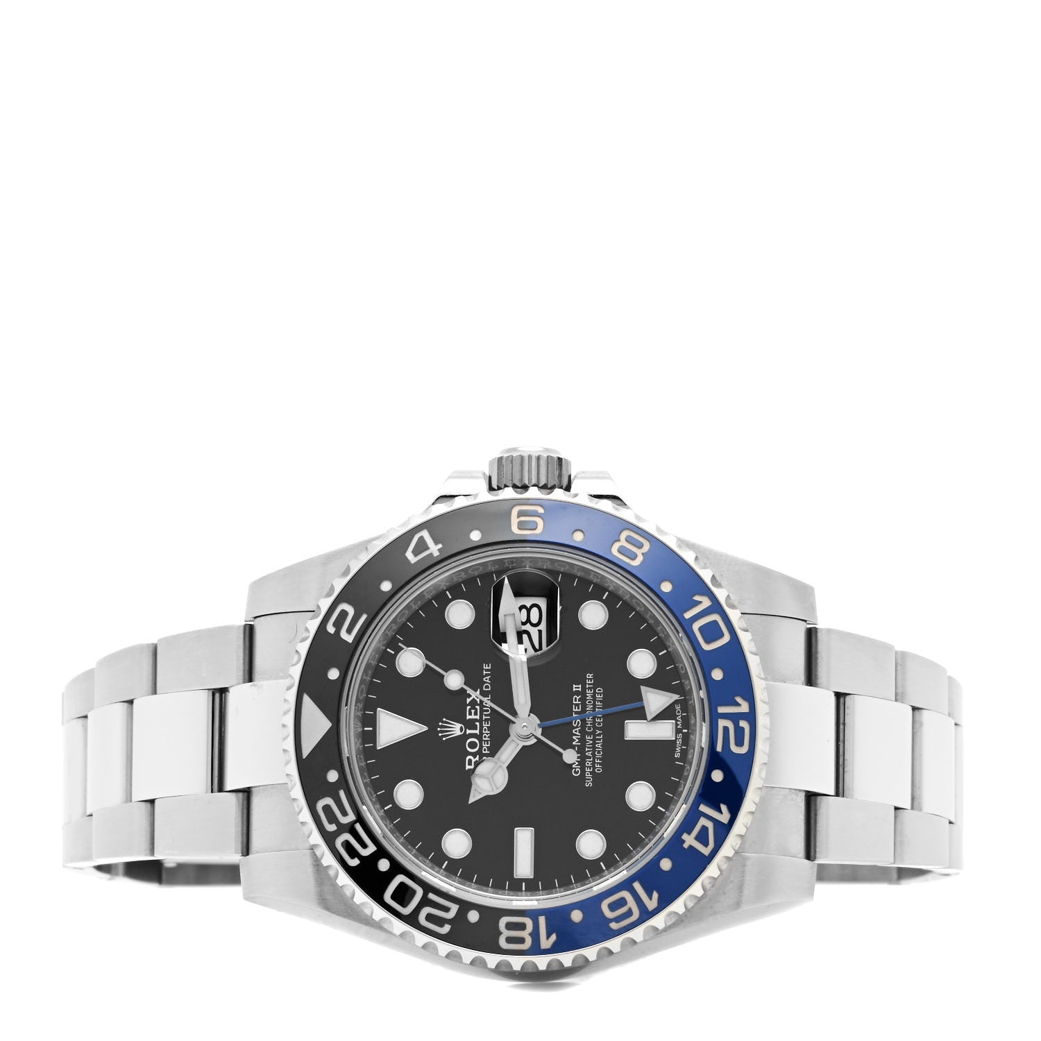 Rolex Stainless Steel 40mm Oyster Perpetual Date GMT Master II Batman Watch Black 116710BLNR 2 of 5