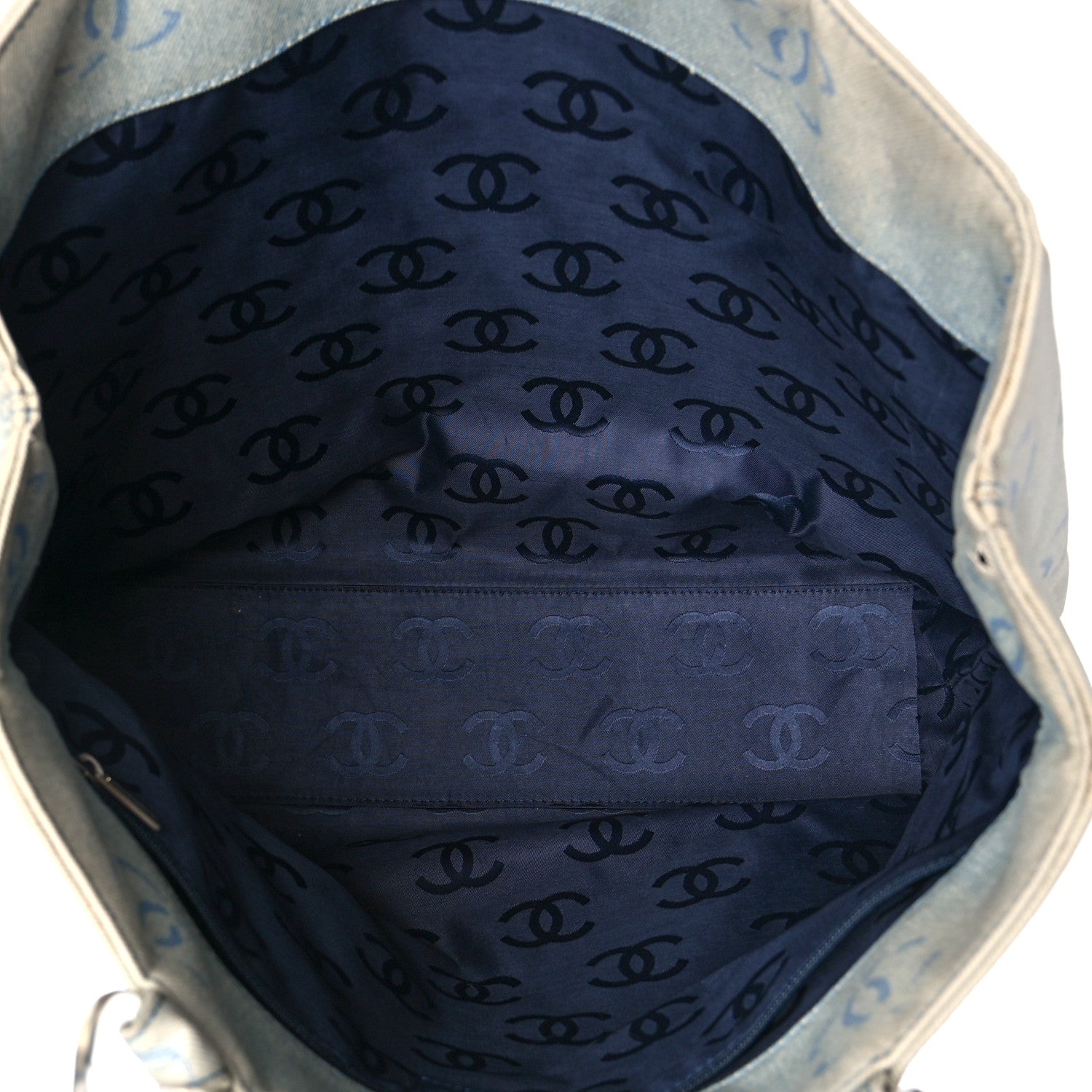 Chanel Denim CC Tote Blue 4 of 8