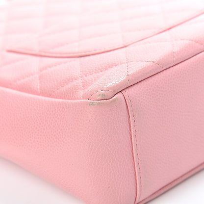 Chanel Caviar Quilted Petit Shopping Tote PST Pink 12 of 19