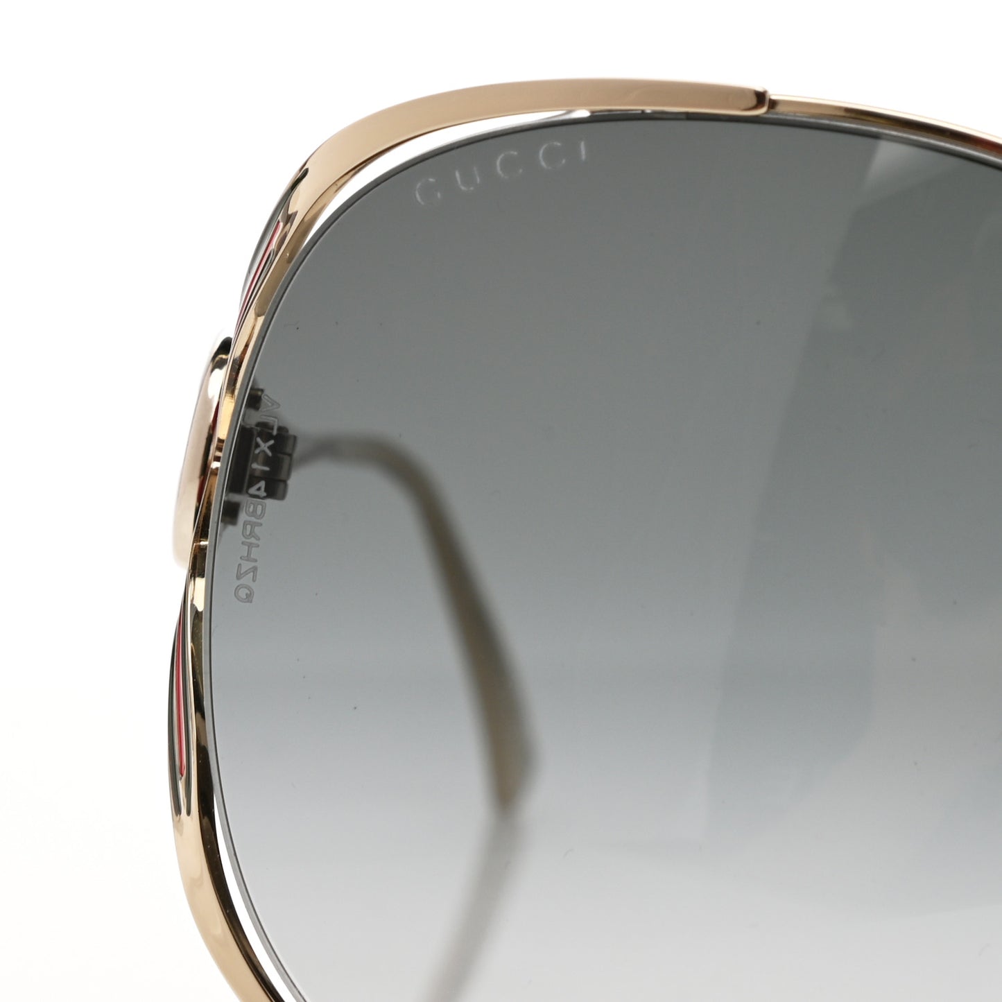 Metal Oversized Round Frame GG0225S Sunglasses Gold