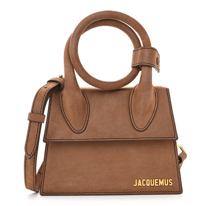 Jacquemus Suede Le Chiquito Noeud Brown 1 of 9