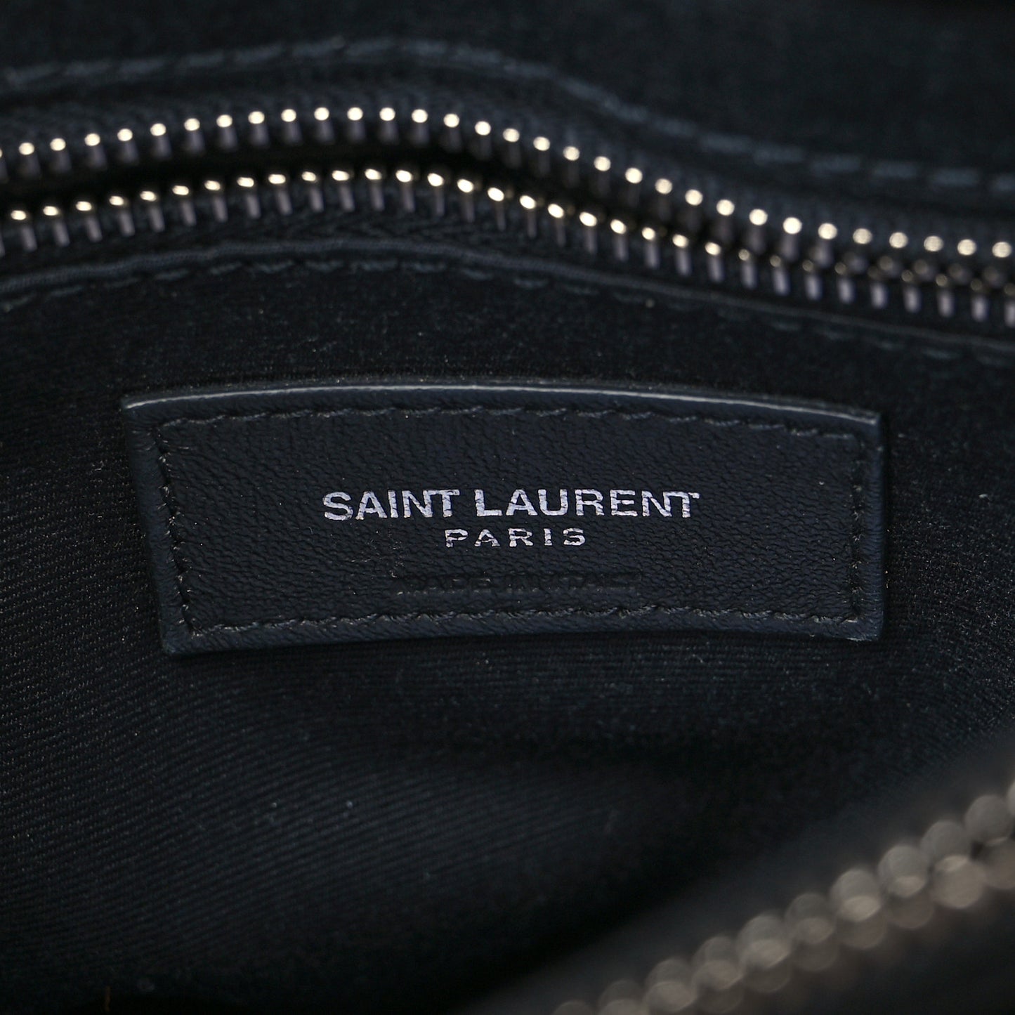 Calfskin Y Quilted Monogram Medium Loulou Chain Satchel Black
