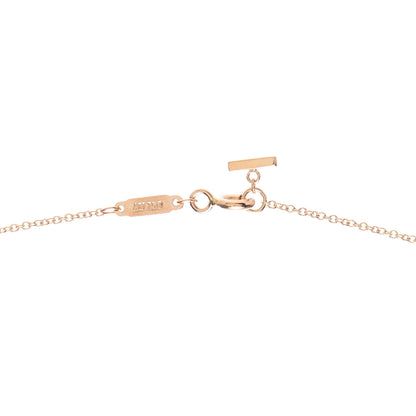 Tiffany 18K Rose Gold Large T Smile Pendant Necklace 4 of 6