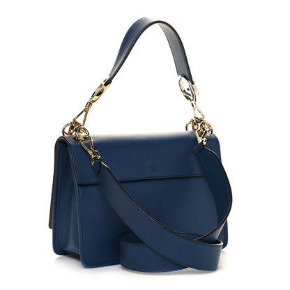Fendi Vitello Century Opaco F is Fendi Kan I Shoulder Bag Blu Scuro 2 of 9
