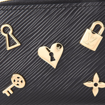 Louis Vuitton Epi Love Lock Zippy Coin Purse Black 8 of 10