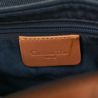Christian Dior Denim Calfskin Saddle Bag Blue 6 of 11