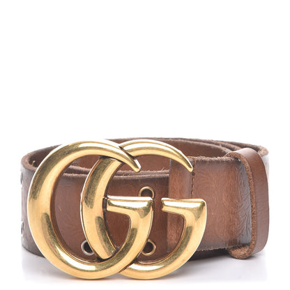 Gucci Faded Calfskin Grommet Double G 40mm Belt 65 26 Cuir 1 of 9