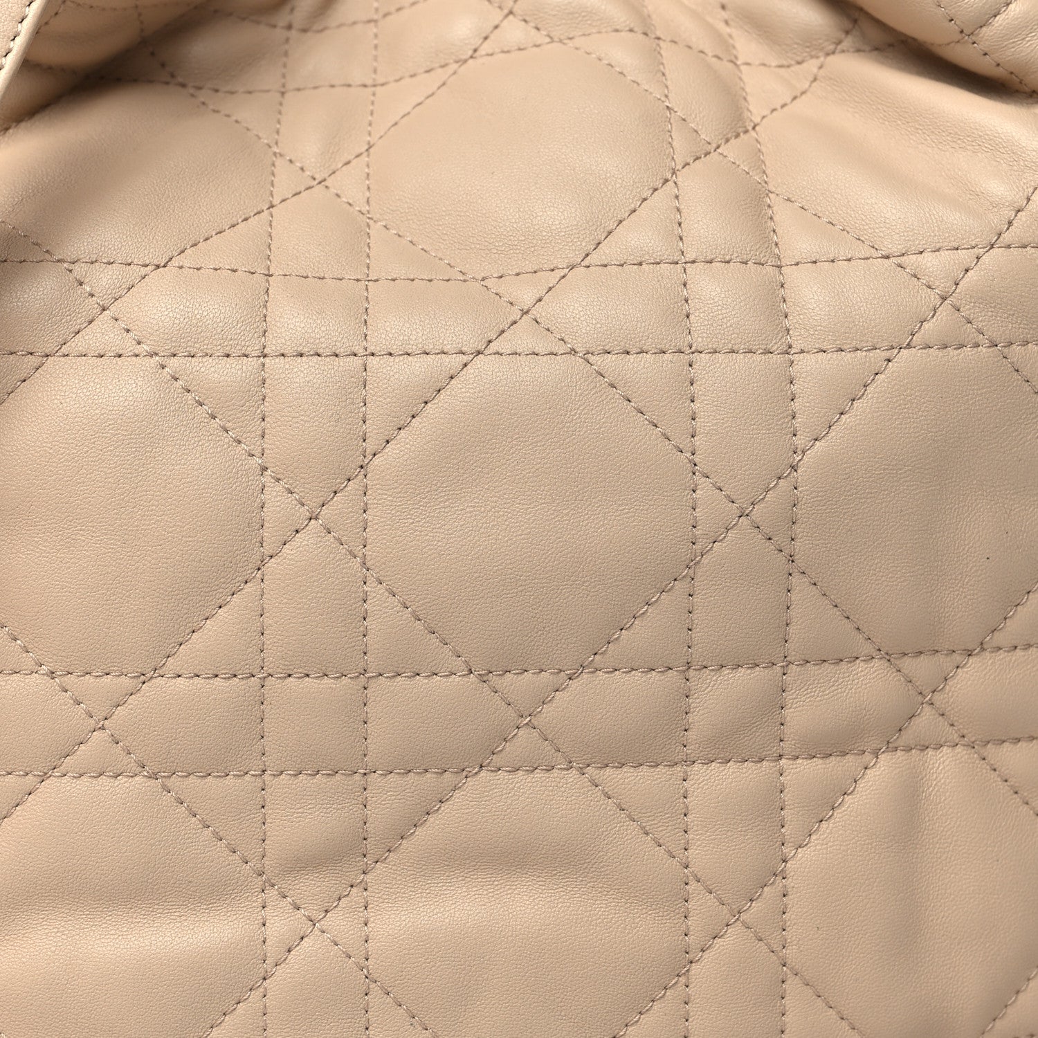 Christian Dior Lambskin Supple Macrocannage Ammi Bag Beige 7 of 9